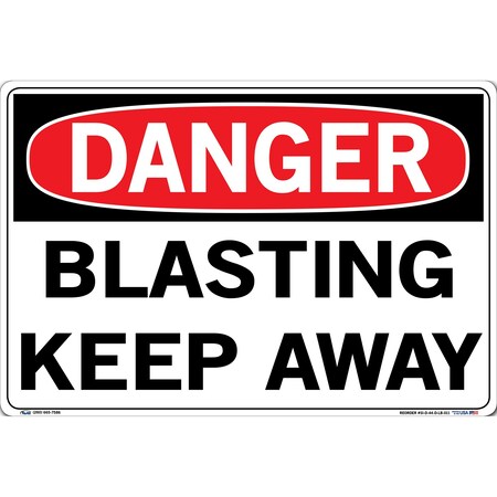 Vestil Vinyl Label Sign, 12-1/2" Height, 18-1/2" Width, Vinyl Label, Rectangle, English SI-D-44-D-LB-011